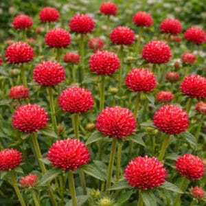 Gomphrena "Red" Seeds – Globe Amaranth Flower Seeds for Planting, 100 Seeds Pack