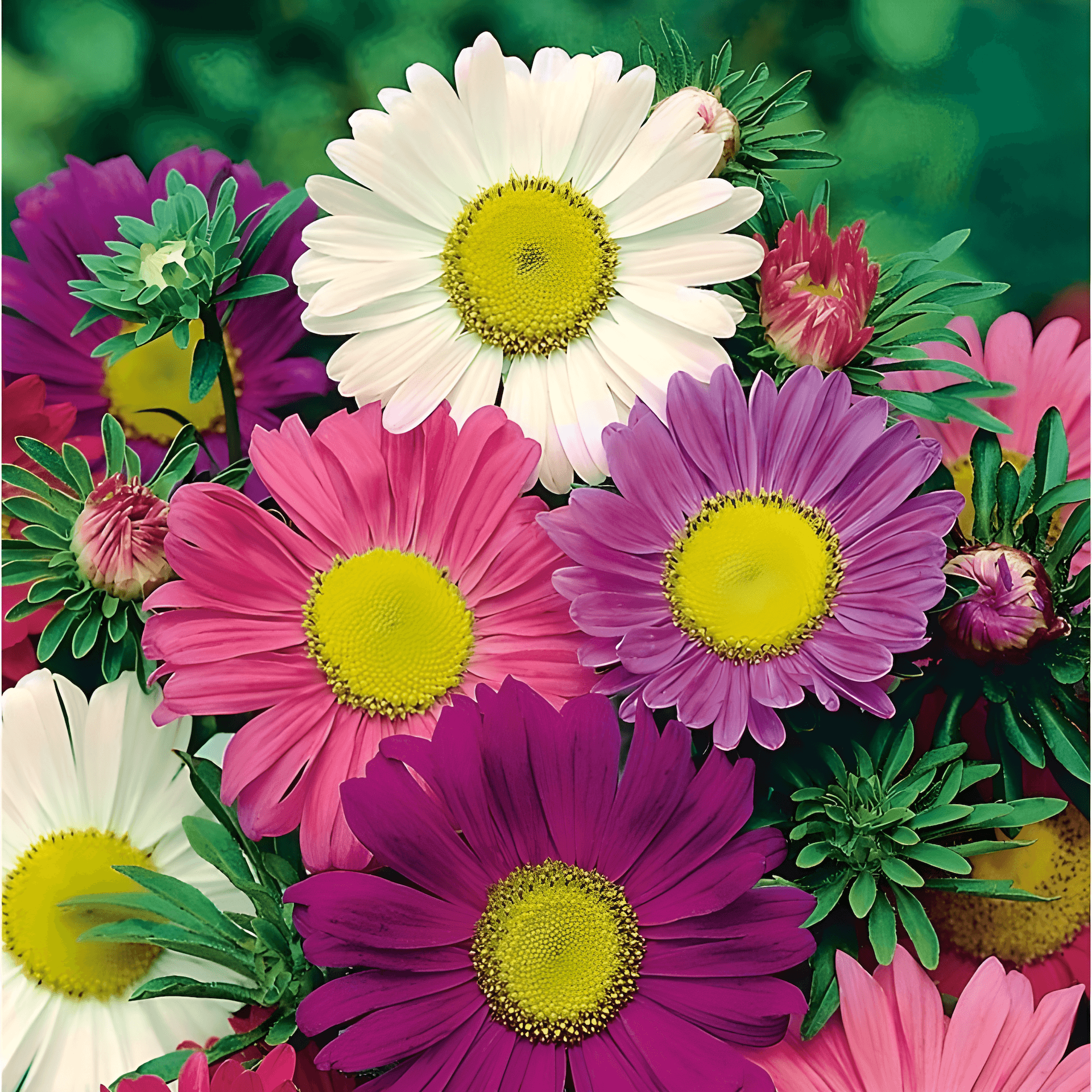 Mixed Aster “Madeleine Series” Flower Seeds – Garden Flower Seeds for Planting, 100 Seeds Pack