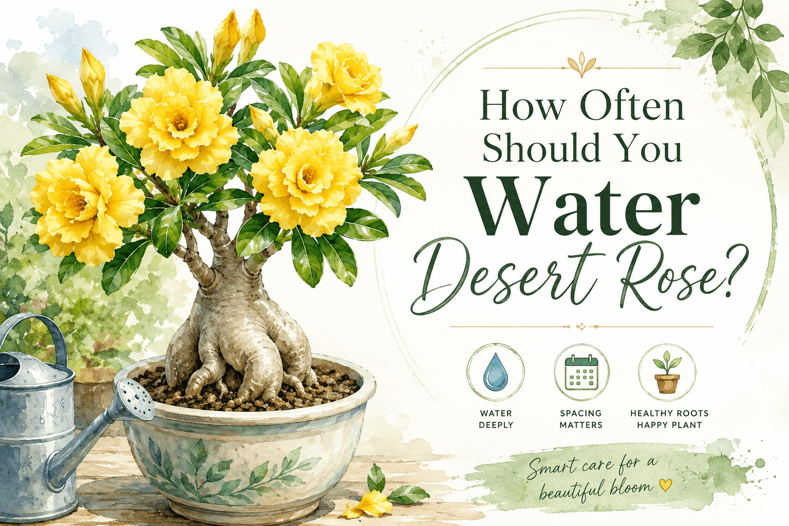 How Often Should You Water Desert Rose? Complete Adenium Watering Guide ...