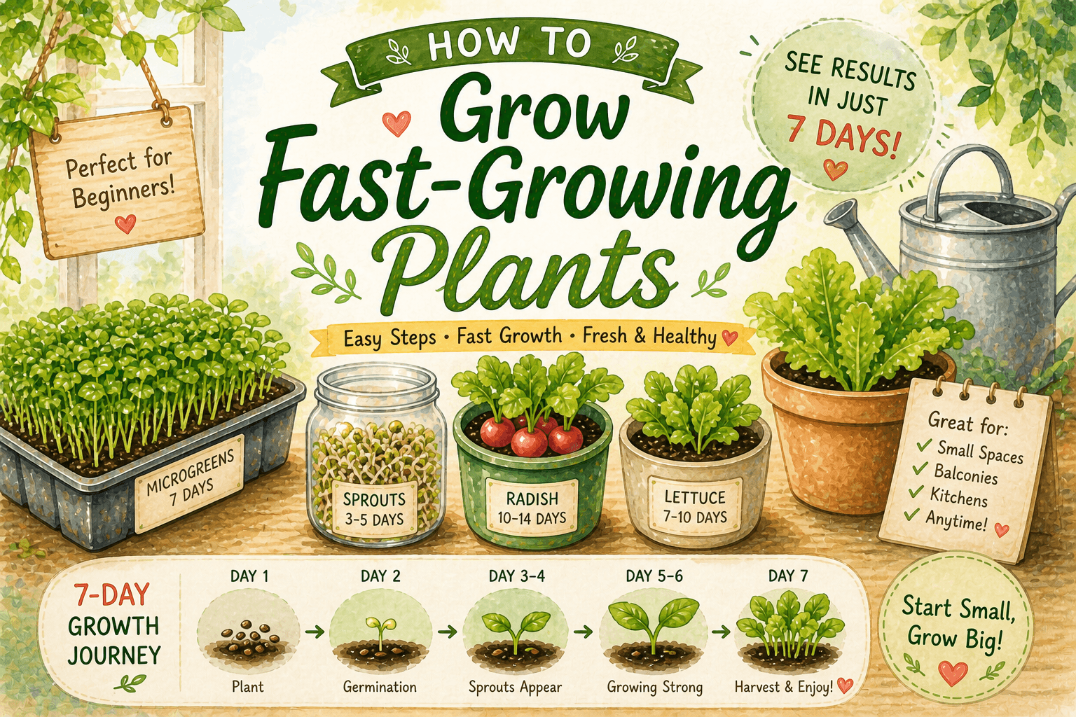How to Grow Fast-Growing Plants (See Results in Just 7 Days ...